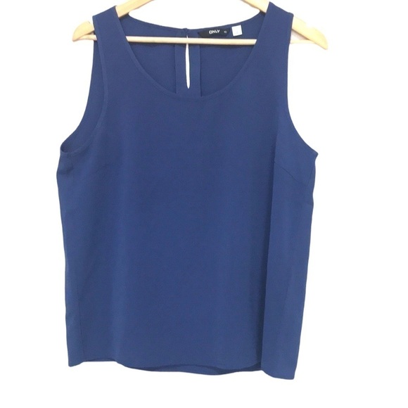Only Nova Lux Sleeveless Top blue 40 or large - Picture 2 of 9